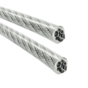 Cables de acero alma de cañamo en MM PVC Galvanizado